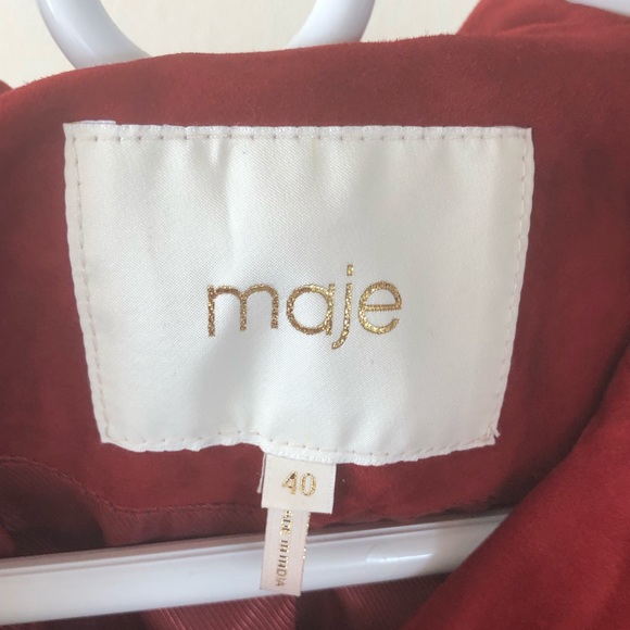 Maje Fringe Suede Jacket - Picture 4 of 8